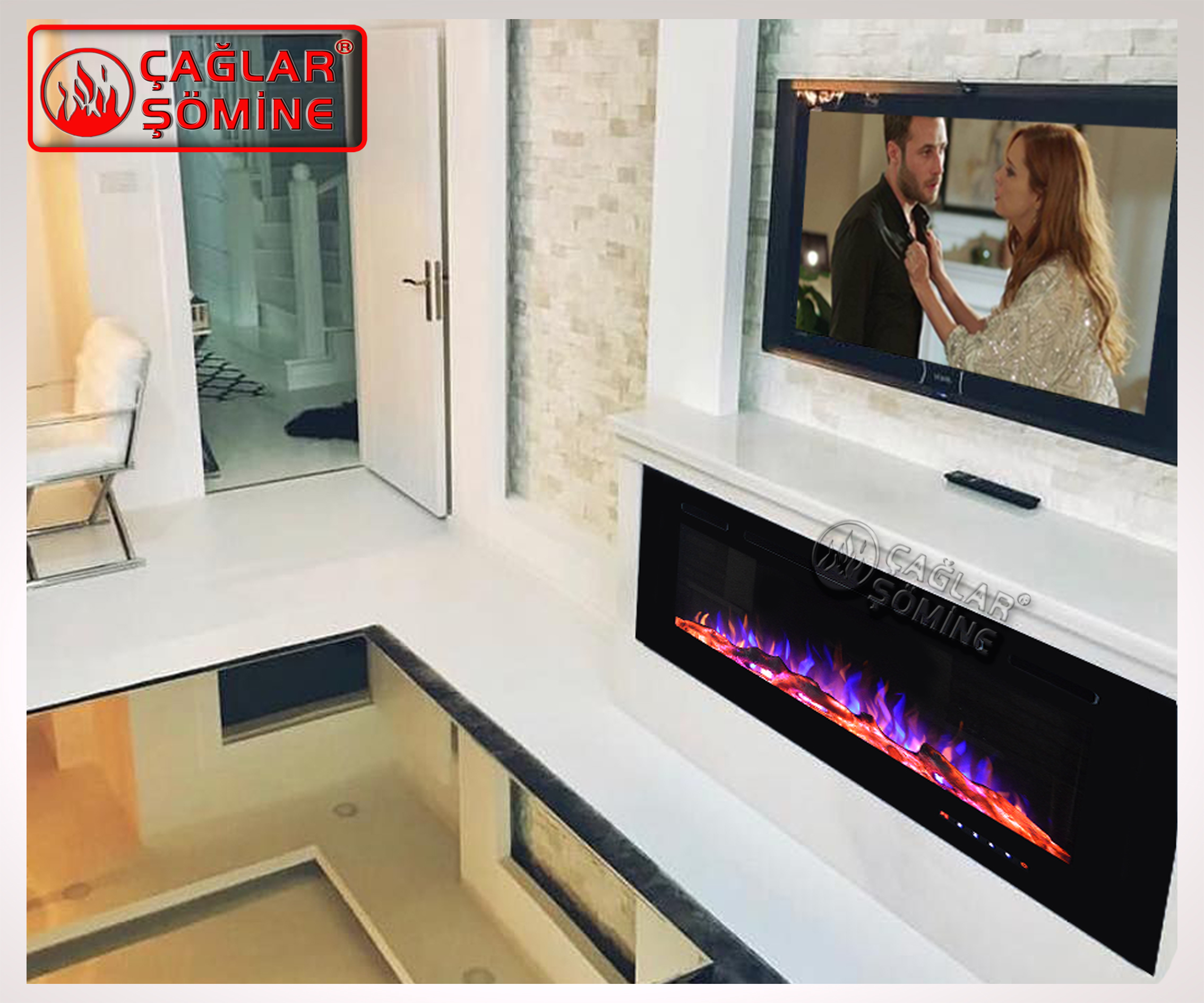 Elektrikli Şömine - 55